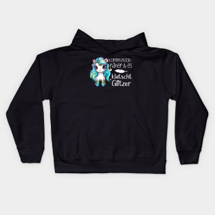 Komm noch näher & es klatscht Glitzer Kids Hoodie